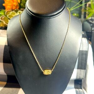 Kendra Scott Necklace “Elisa” Gold drusy